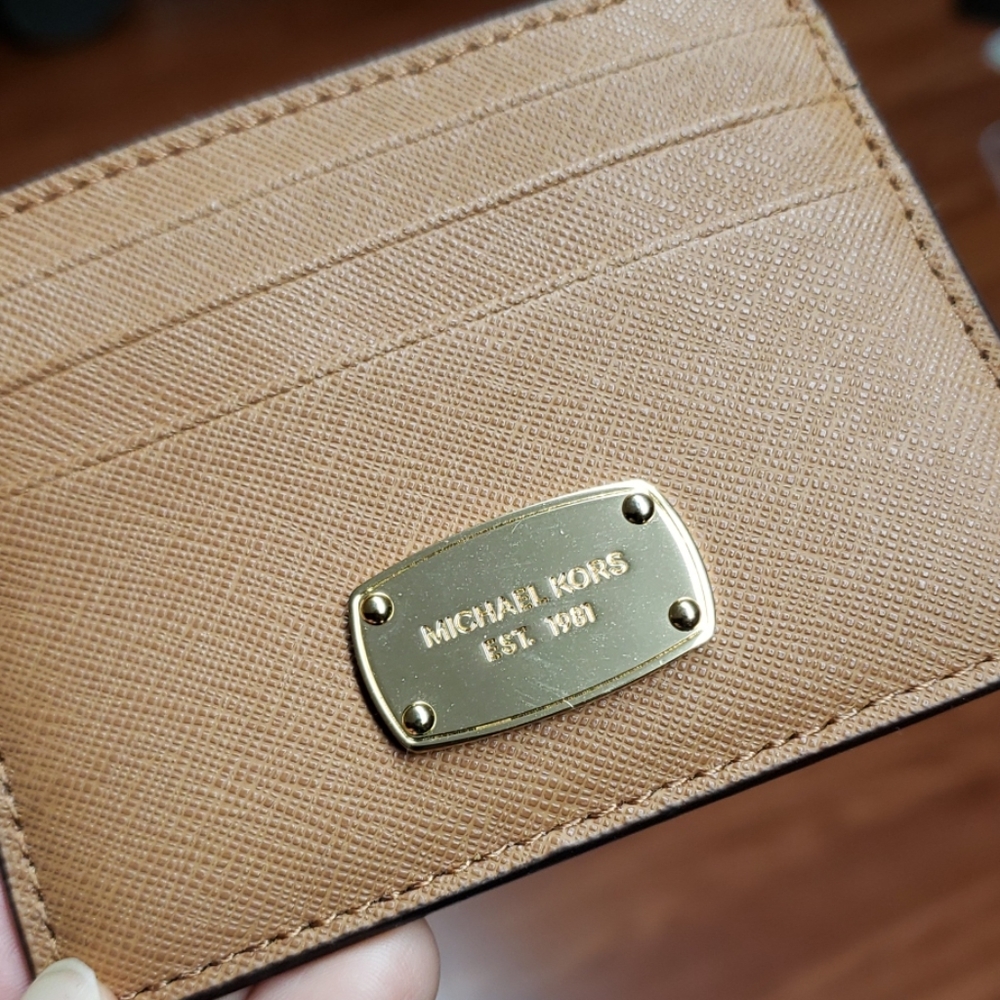 Brand New Michael Kors Tan Card Holder / Wallet